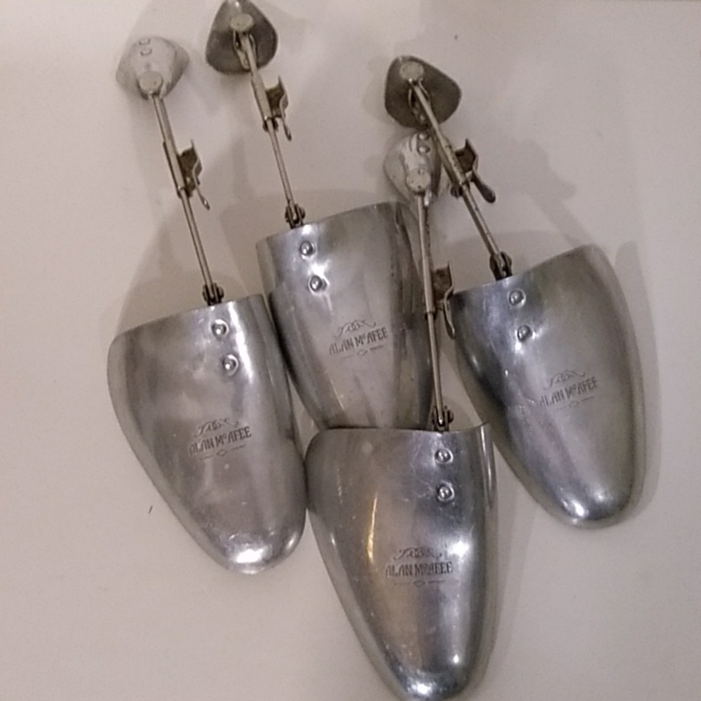 Alan McAfee vintage Metal Shoe Trees 2 pair
